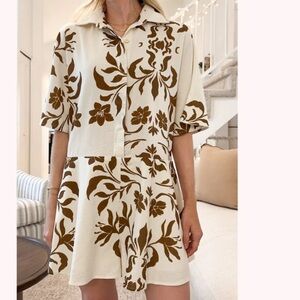 MIOU MUSE Maui Floral Linen Romper New Oufit One piece Linen Blend